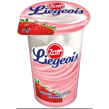 Zott Liegeois habos puding 175g eper