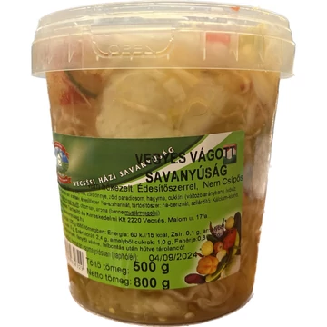 Fazekas ecetes vegyes vágott savanyúság 500g (vödrös)