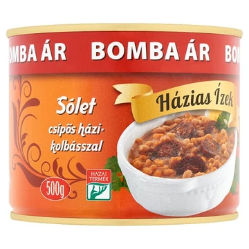 Házias ízek sólet csípős kolbásszal 500g BOMBA ÁR