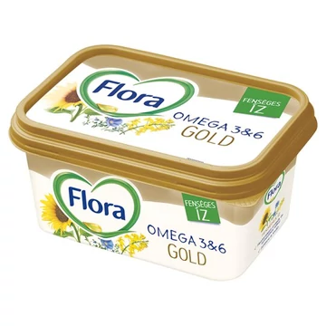 Flóra tégelyes 400g gold vajas íz