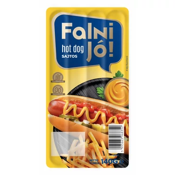 Master Good Falni jó hotdog 140g sajtos hot-dog füst