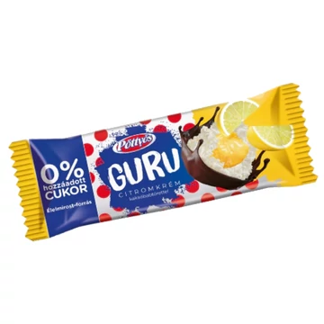 Pöttyös Guru 38g citromkrém 0% cukor
