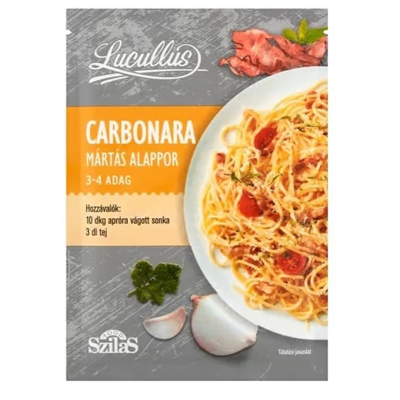 Lucullus alappor 26g carbonara mártás