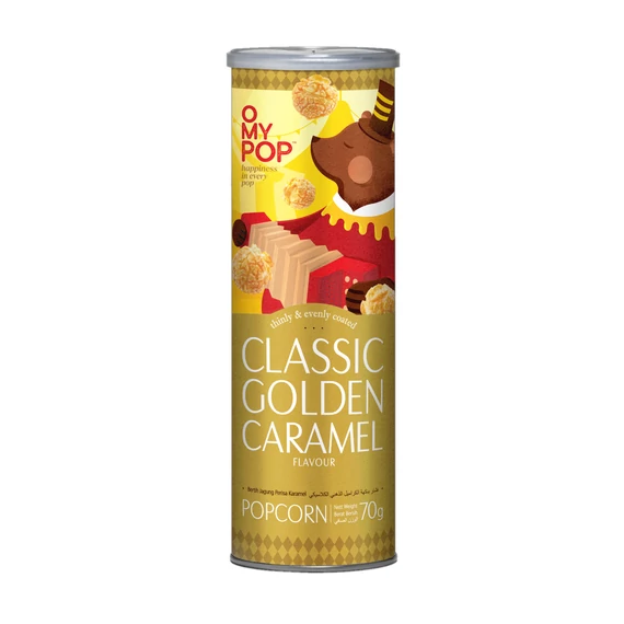 OMYPOP popcorn 70g karamellás