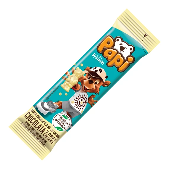 PAPI csokoládészelet 25g fehércsokis