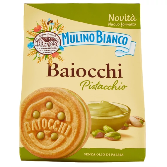 Mulino Bianco Baiocchi keksz 240g pisztácia