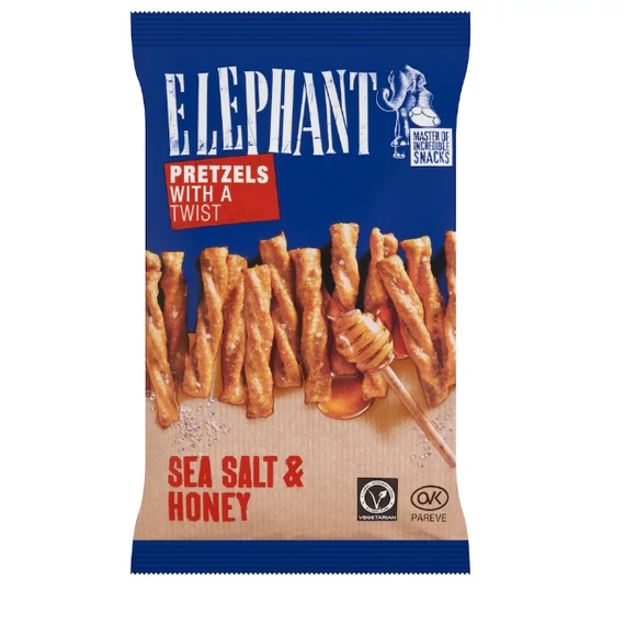 Elephant csavart perec 70g mézes és sós