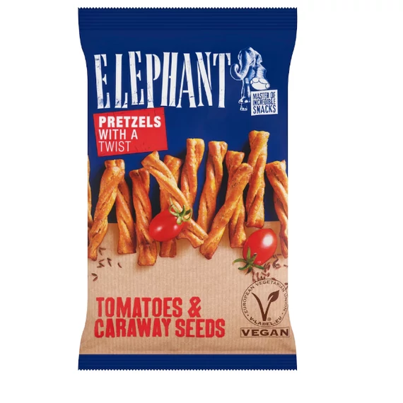 Elephant csavart perec 70g paradicsomos-köményes