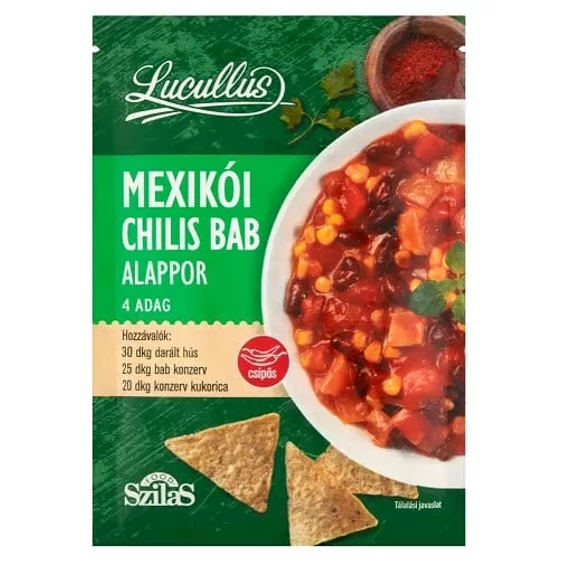 Lucullus alappor 45g mexikói chilis bab