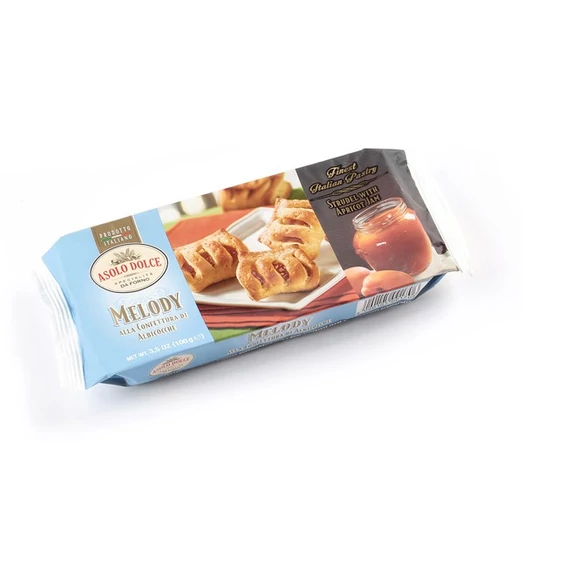 Akciós Asolo Dolce leveles süti 100g barackos (2026.05.30)