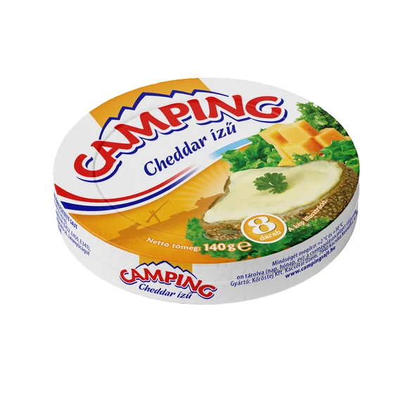 Camping kördobozos sajt 140g cheddar