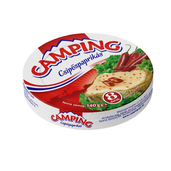 Camping kördobozos sajt 140g csípőspaprikás