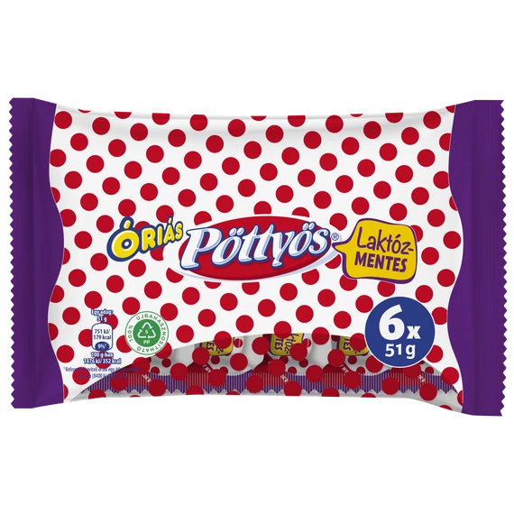 Pöttyös Túró Rudi 6x51g laktózmentes