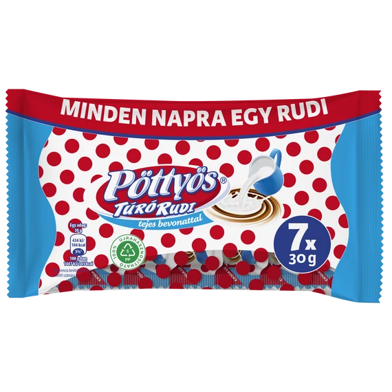 Pöttyös Túró Rudi 7x30g tejcsoki