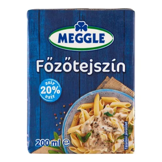 Meggle főzőtejszín UHT 200ml     ---   20%   ---         
