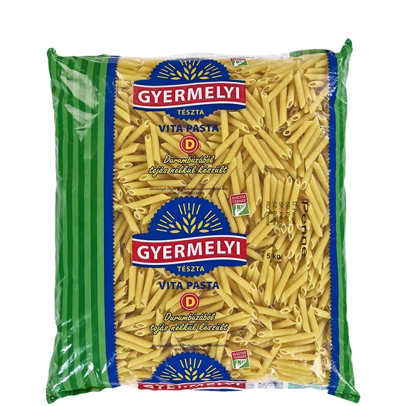 Gyermelyi tészta 5kg penne VITA PASTA 