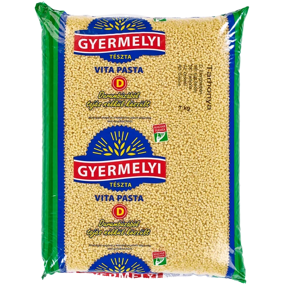 Gyermelyi tészta 7kg tarhonya VITA PASTA - Ft/kg.