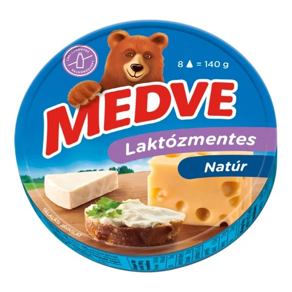 Medve sajt 140g laktózmentes natúr