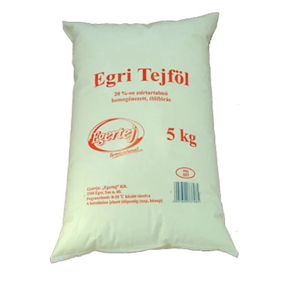 Eger tejföl 20% 5L zacskós  Ft/liter