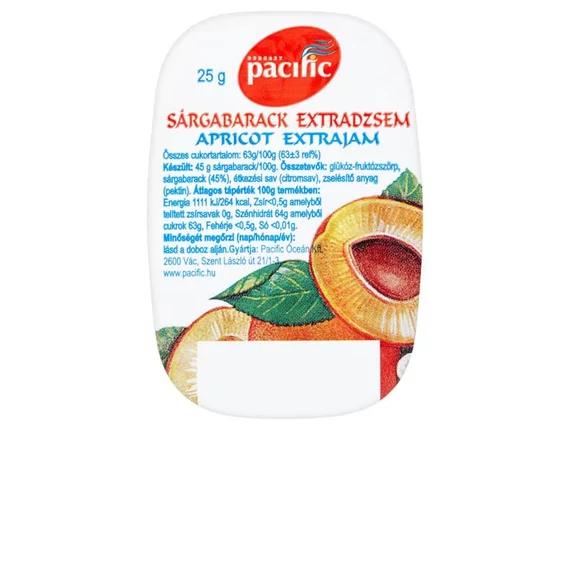 Pacific extra dzsem sárgabarack 25g