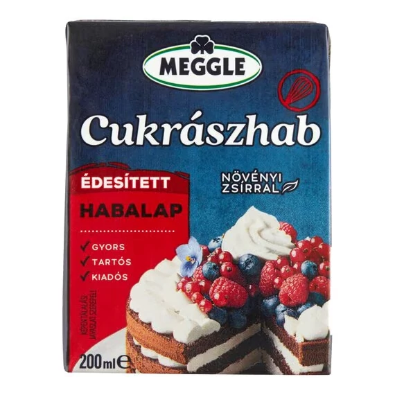 Meggle cukrászhab habalap 25% 200ml