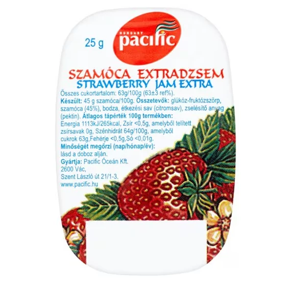 Pacific extra dzsem szamóca 25g