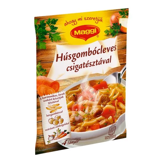 Maggi Húsgombóc leves csigatésztával 62g