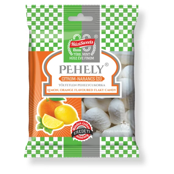 Házisweet pehelycukor 70g citrom-narancs