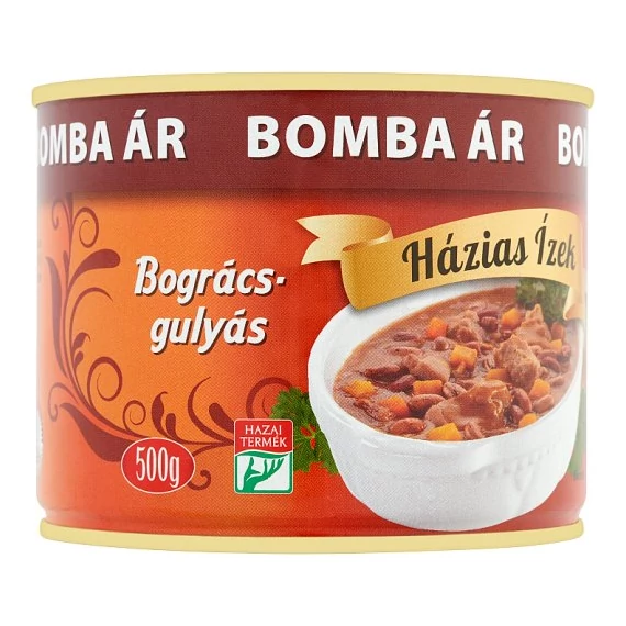 Házias ízek bográcsgulyás 500g BOMBA ÁR