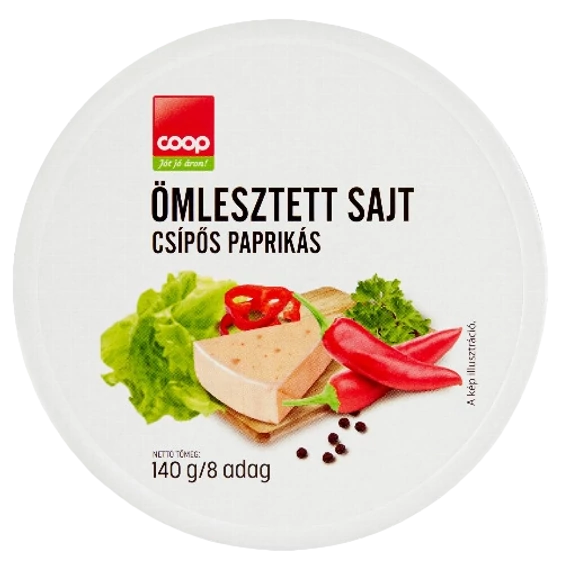 Coop kördobozos sajt csípőspaprikás 140g