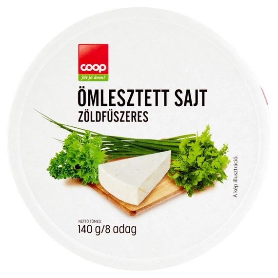 Coop kördobozos sajt zöldfűszeres 140g