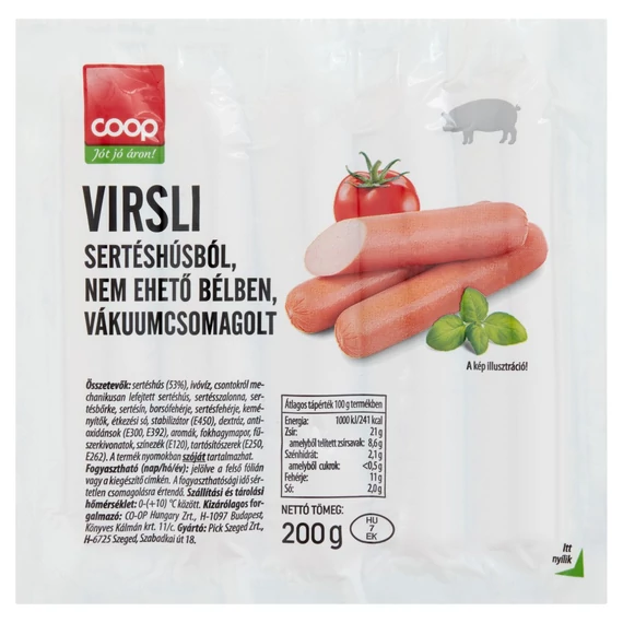 Coop virsli műbélben v.cs. 200g