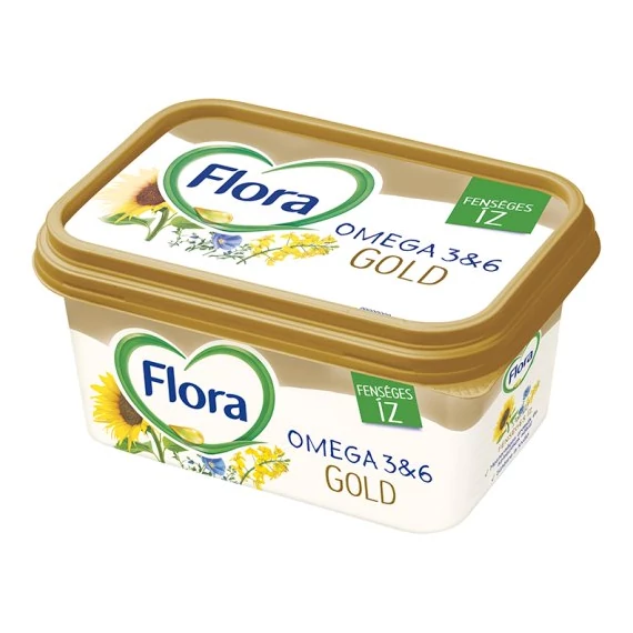Flóra tégelyes 400g gold vajas íz
