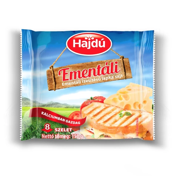 Kőröstej Hajdú lapka sajt 150g ementáli