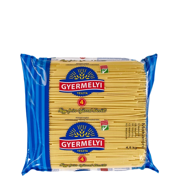 Gyermelyi tészta 4T 9kg makaróni 