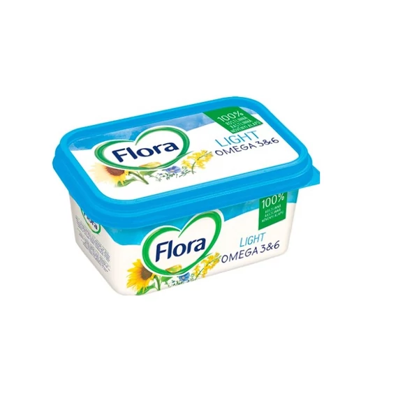 Flóra tégelyes 400g light