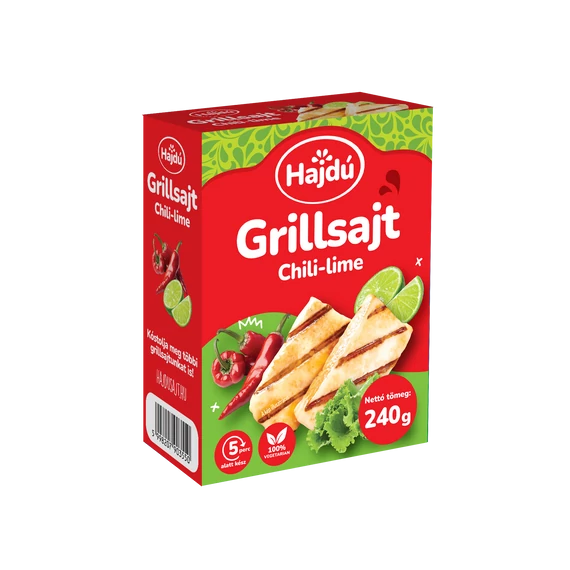 Kőröstej Hajdúsági grill sajt 240g pikáns chili-lime