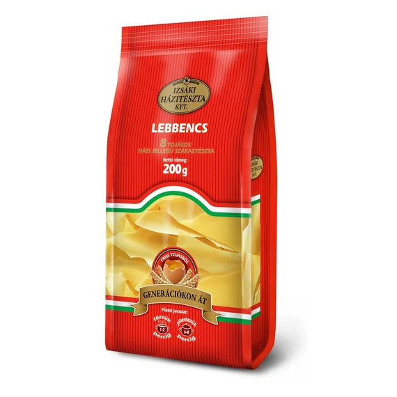 Izsáki tészta 8T 200g lebbencs