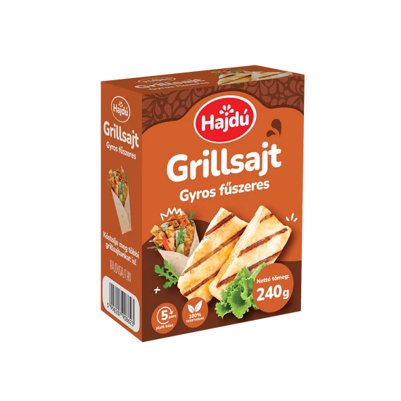 Kőröstej Hajdúsági grill sajt 240g gyros
