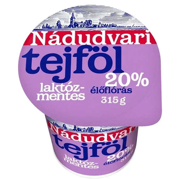 Nádudvari tejföl 20% 315g LAKTÓZMENTES