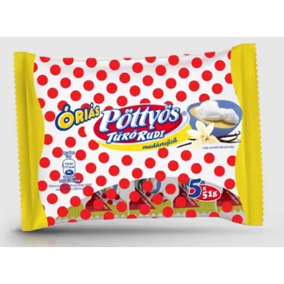 Pöttyös Túró Rudi 5x51g madártejes 