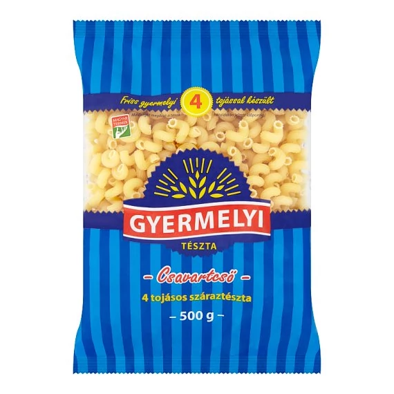 Gyermelyi tészta 4T 500g csavartcső 