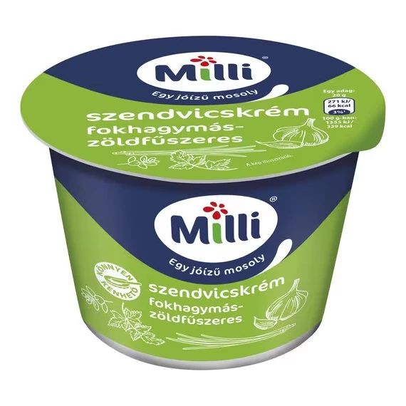 Milli szendvicskrém 200g fokh-zöldfűszeres