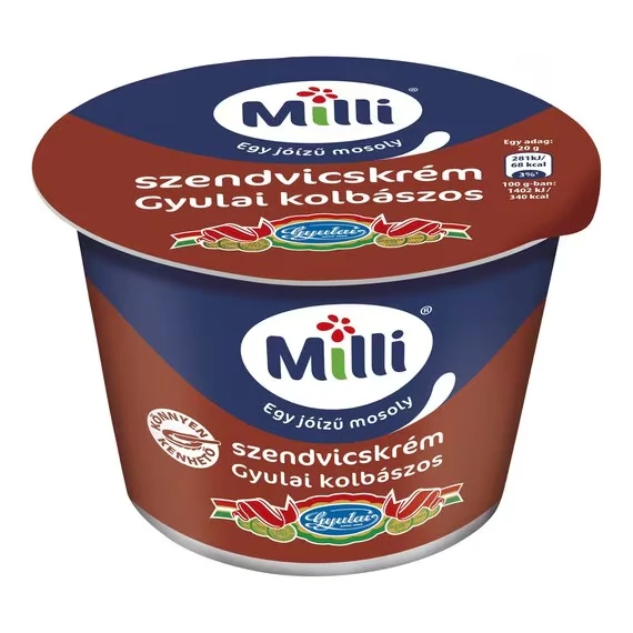 Milli szendvicskrém 200g gyulai kolbászos
