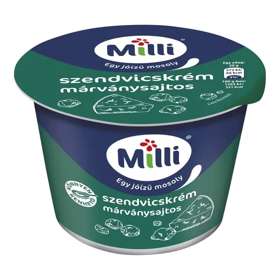 Milli szendvicskrém 200g márványsajtos