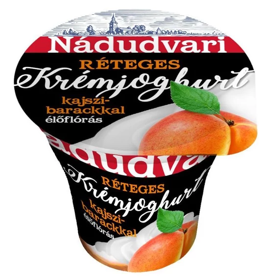 Nádudvari réteges krémjoghurt 180g kajszibarack