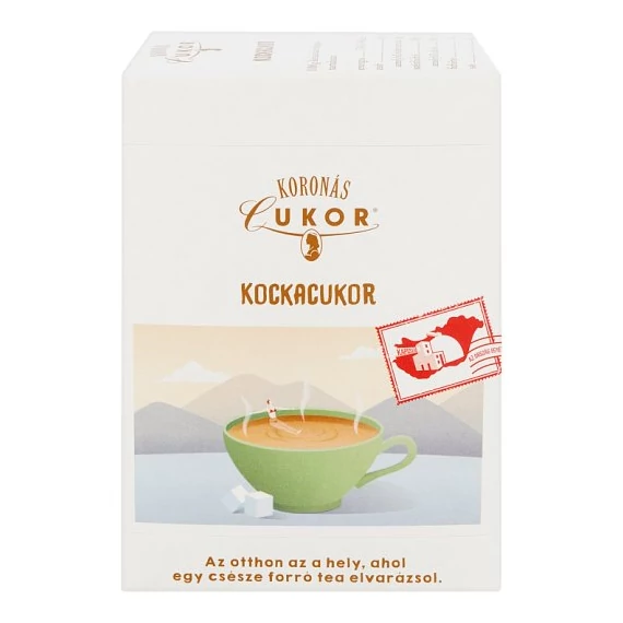 Koronás kockacukor 500g