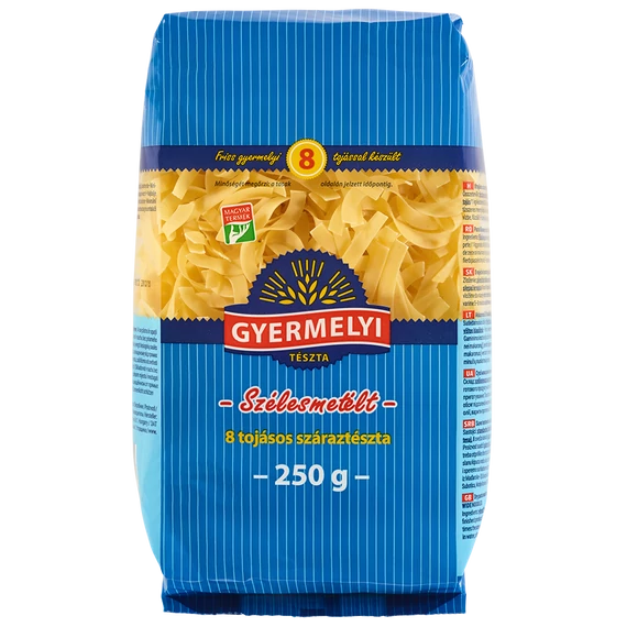 Gyermelyi tészta 8T 250g szélesmetélt