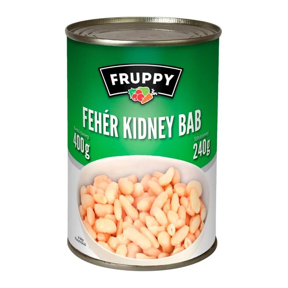 Konzerv fehérbab kidney 400g Fruppy