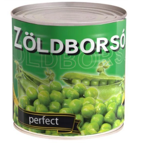Konzerv zöldborsó 400/265g Globetti